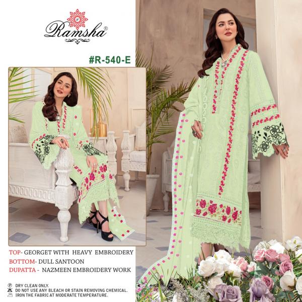 Ramsha R 540 Georgette Designer Pakistani Suit Collection